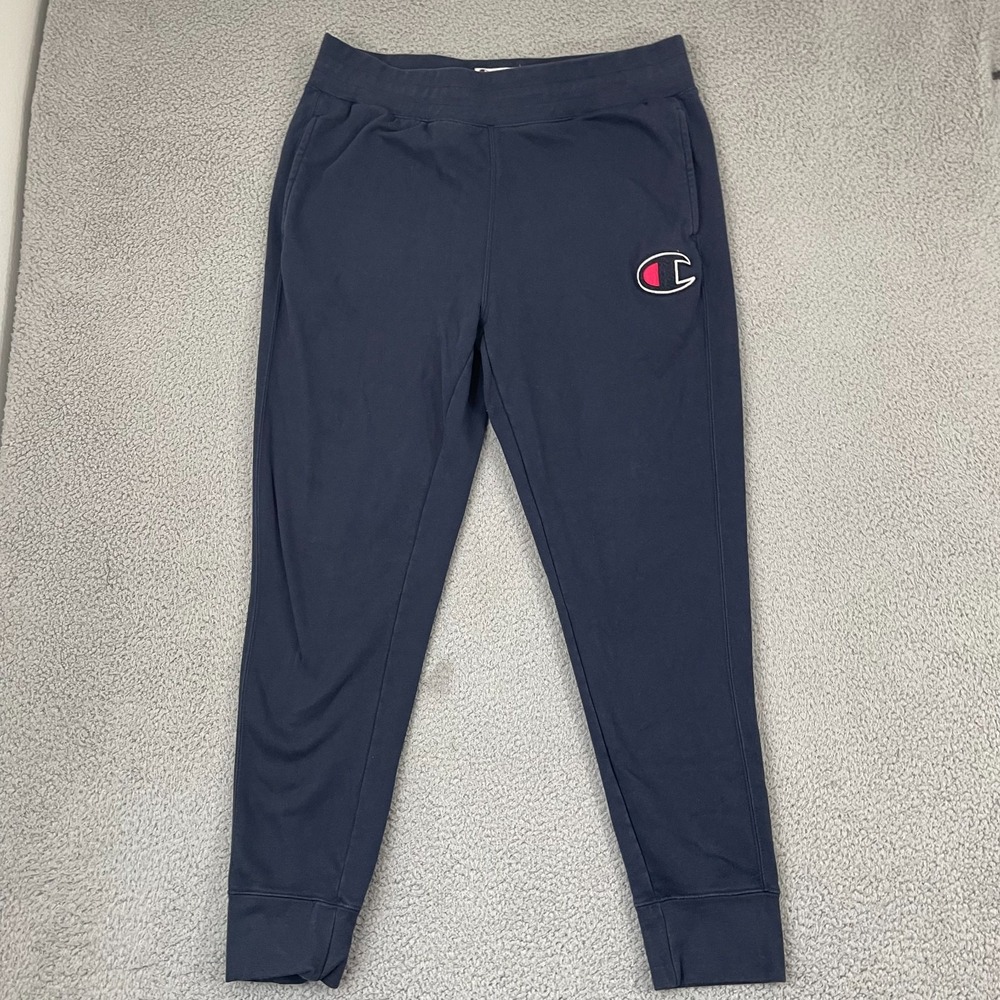 Champion Sweatpants Men XL Navy Sportswear Lounge Drawstring